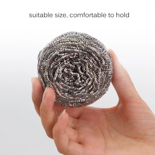 2388 Round Shape Stainless Steel Ball Scrubber (Pack Of 12) 2388 Round Shape Stainless Steel Ball Scrubber (Pack Of 12)